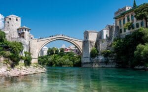 stari most old bridge at mostar - Η παλιά γέφυρα στάρι μοστ στο Μόσταρ της Βοσνίας