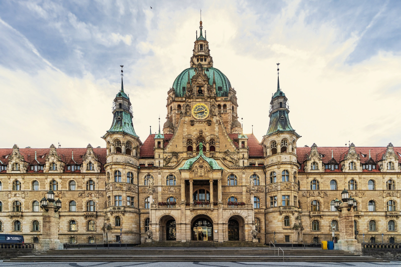 City hall in Hanover of Germany