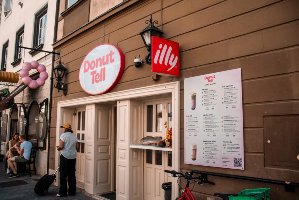 Μαγαζί Donut tell για γλυκό στην Λιουμπλιάνα