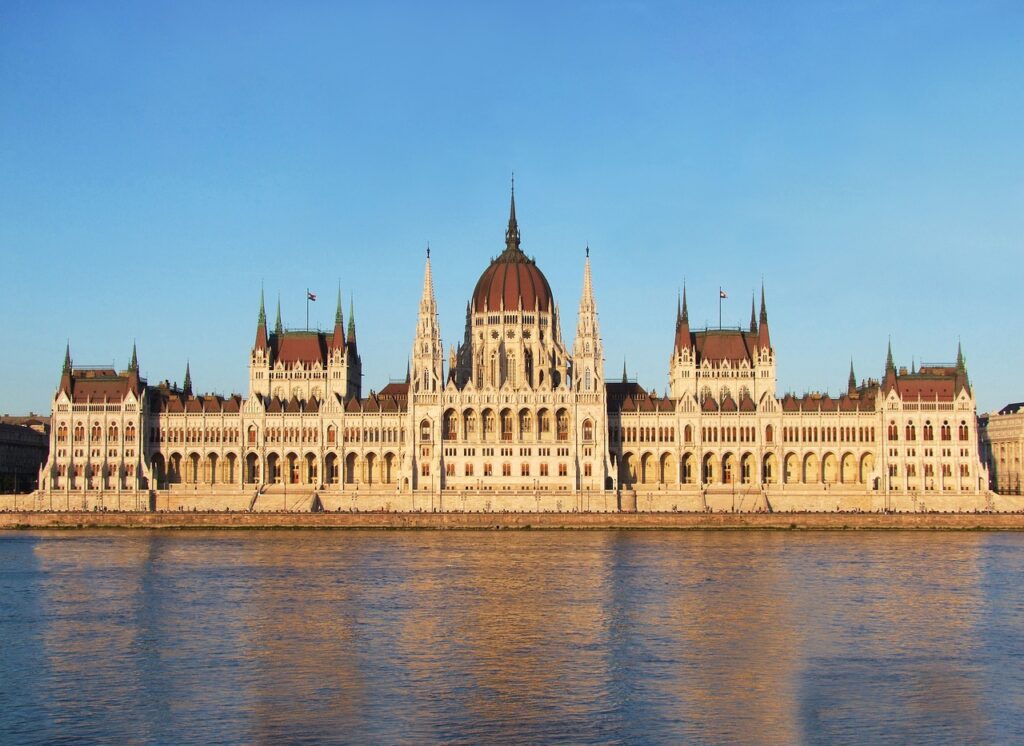 The parliament of Budapest