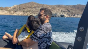 boat trip at Santorini